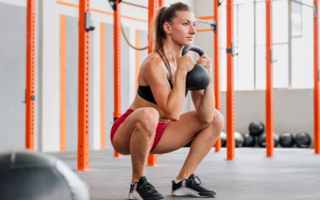 Kettlebell Front Squat​